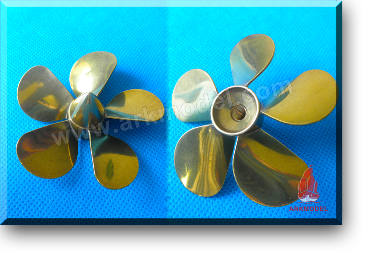 5blades M5 diameter60mm Brass Propeller(R) 181 Series,this price is only for 1 pcs,pls remark left or right