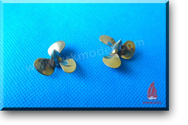 3blades M3 diameter25mm Brass Propeller(L/R) 162 Series,this price is only for 1 pcs,pls remark left or right