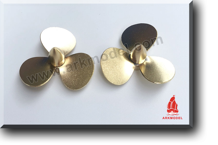 3blades M4diameter35mm Brass Propeller(L/R) 162 Series,this price is only for 1 pcs,pls remark left or right