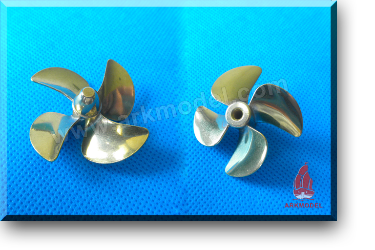 4blades M4 diameter45mm Brass Propeller(L/R) 174 Series,this price is only for 1 pcs,pls remark left or right