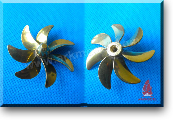 7blades M4 diameter45mm Brass Propeller(R) 185 Series,this price is only for 1 pcs,pls remark left or right